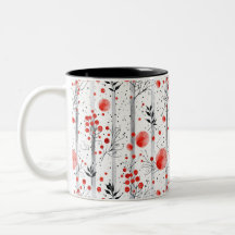 design de cottage aconchegante de inverno vermelho