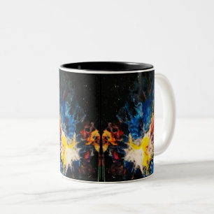 Caneca De Café Em Dois Tons Design de 'Efeito Borboleta' de Mug