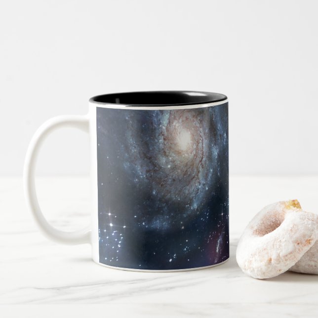 Caneca De Café Em Dois Tons Design de espaço (Com Donut)