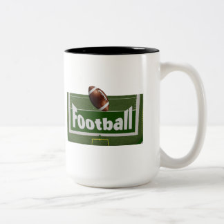 Caneca De Café Em Dois Tons Design de Futebol