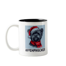 Design de Natal Affenpinscher
