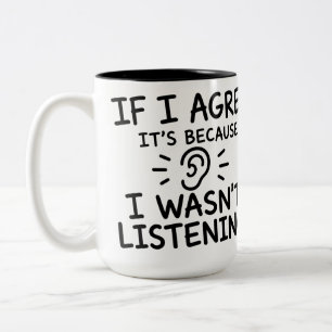 Caneca De Café Em Dois Tons Design de Tipografia de Citação Engraçada