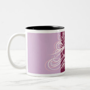 Caneca De Café Em Dois Tons Design do Flourish de Supergirl