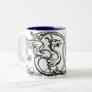 Caneca De Café Em Dois Tons Design Dragon Coffee Mugs
