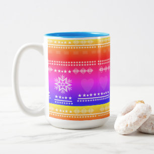 Caneca De Café Em Dois Tons design escandinavo, estilo country
