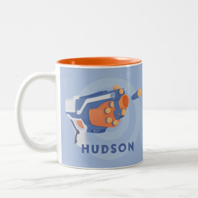 Caneca De Café Em Dois Tons Design personalizado de espuma dardo (Esquerda)