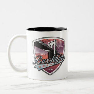 Caneca De Café Em Dois Tons Design Silver Brooklyn