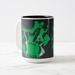 CANECA DE CAFÉ EM DOIS TONS DESIGNER EAGLES MUG