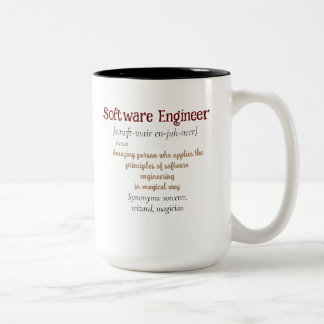 Caneca De Café Em Dois Tons Desligamento de presente de melhor Engenheiro de s