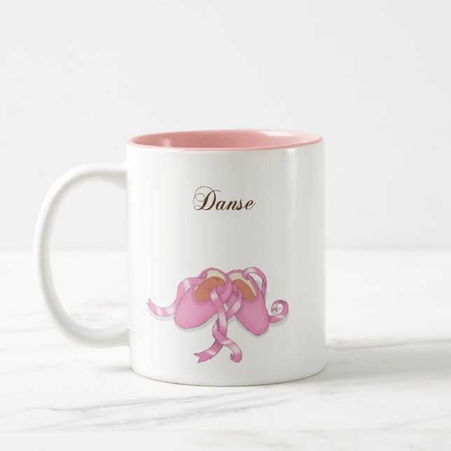 Caneca De Café Em Dois Tons Deslizadores do balé de "Danse" (Esquerda)