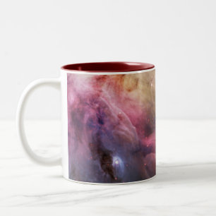 Caneca De Café Em Dois Tons Detalhe de nebulosa de Orion