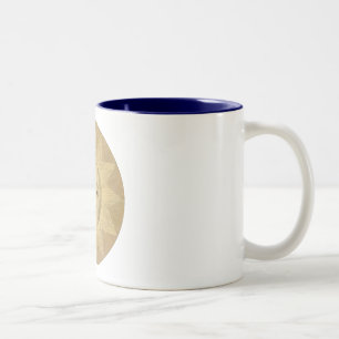 Caneca De Café Em Dois Tons Detalhe do Sol no Mapa Antiquado de Bowles, cerca 