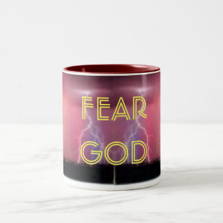 CANECA DE CAFÉ EM DOIS TONS DEUS DO MEDO