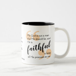 Caneca De Café Em Dois Tons DEUS É UMA Afirmação Cristã POSITIVA E FIÁVEL