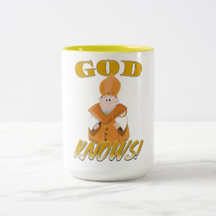 Caneca De Café Em Dois Tons Deus Sabe!