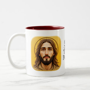 Caneca De Café Em Dois Tons Deus torna as coisas possíveis