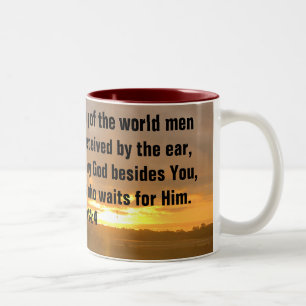 Caneca De Café Em Dois Tons Deus vai agir