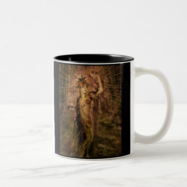 Caneca De Café Em Dois Tons Deusa da floresta (Direita)