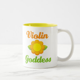 Caneca De Café Em Dois Tons Deusa do violino