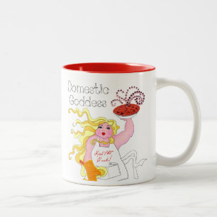 Caneca De Café Em Dois Tons "Deusa Doméstica" - Beije o Cook! Café de dois t