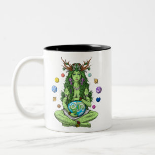 Caneca De Café Em Dois Tons Deusa Gaia