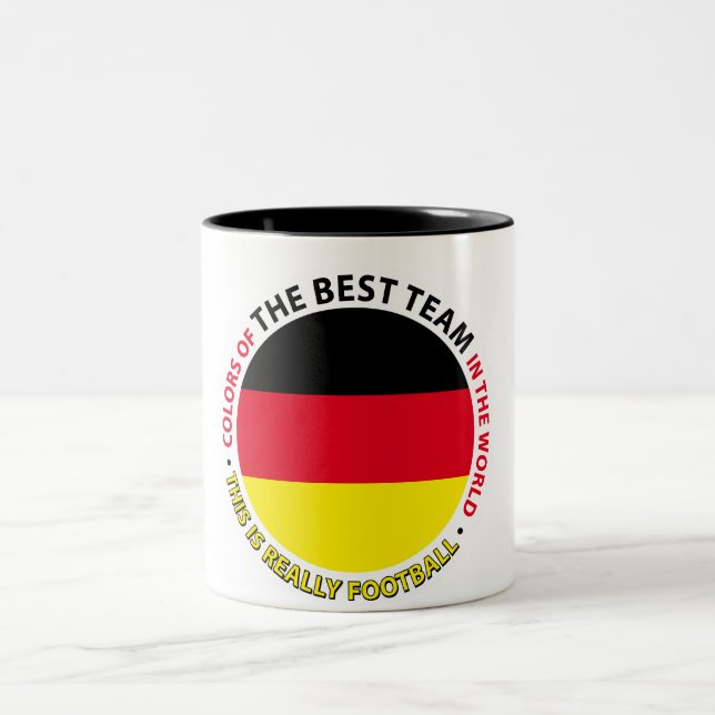 Caneca De Café Em Dois Tons Deutschland-Germany-Alemania Art Shield (Centro)