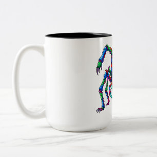 Caneca De Café Em Dois Tons Devastação Neon Arachnid