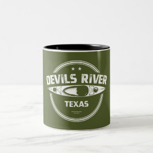 Caneca De Café Em Dois Tons Devils River Texas Kayaking