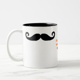 Caneca De Café Em Dois Tons Devo bigode