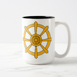 Caneca De Café Em Dois Tons Dharma Wheel