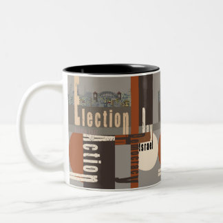 Caneca De Café Em Dois Tons Dia das Eleições