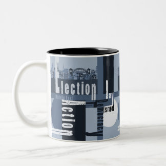 Caneca De Café Em Dois Tons Dia das Eleições