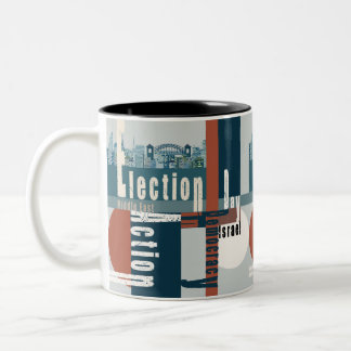 Caneca De Café Em Dois Tons Dia das Eleições