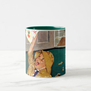 Caneca De Café Em Dois Tons Dia das mães feliz