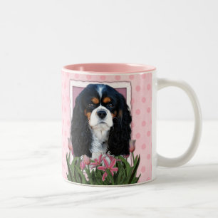 Caneca De Café Em Dois Tons Dia das mães - tulipas cor-de-rosa - Cavalier -