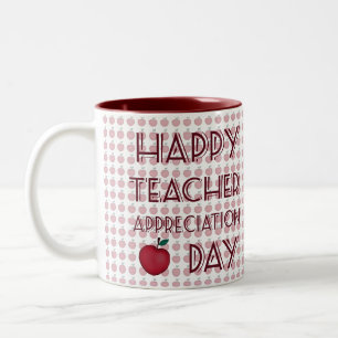 Caneca De Café Em Dois Tons Dia de Apreciação do Professor