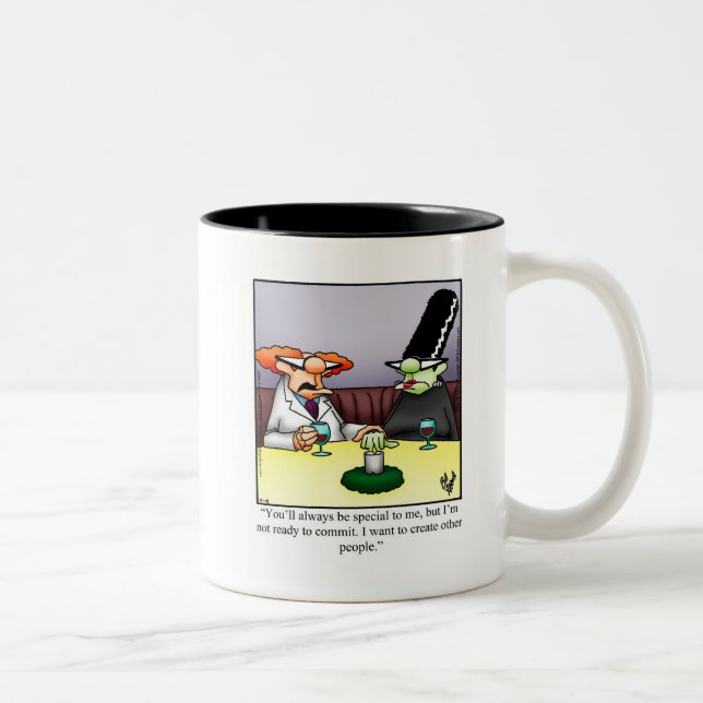 Caneca De Café Em Dois Tons Dia de as Bruxas engraçado Humor Mug (Direita)