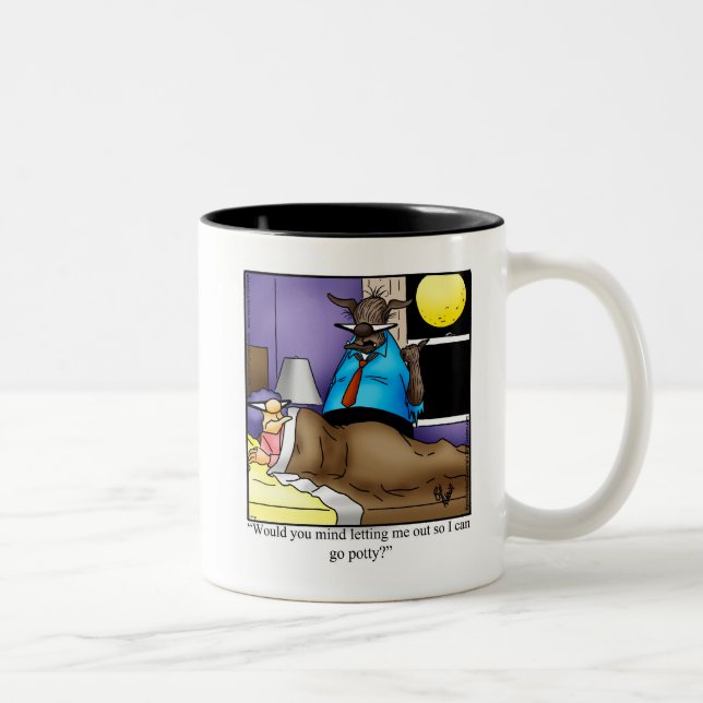 Caneca De Café Em Dois Tons Dia de as Bruxas engraçado Humor Mug (Direita)