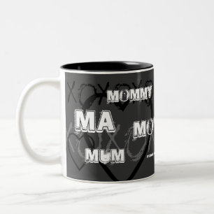 Caneca De Café Em Dois Tons Dia de as mães