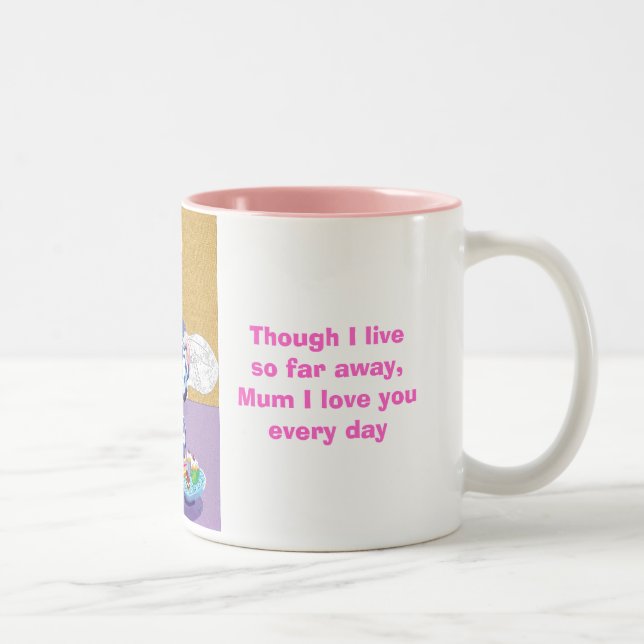 Caneca De Café Em Dois Tons Dia de as mães (Direita)
