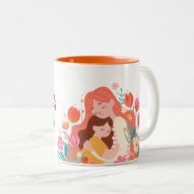 ❤️ Dia de as mães Hug Mug - Amor com Bloqueio de C