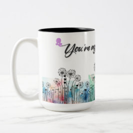 Caneca De Café Em Dois Tons Dia de as mães moderno Mug para mamãe