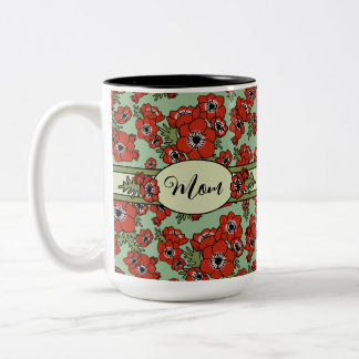 Caneca De Café Em Dois Tons Dia de as mães Personalizado