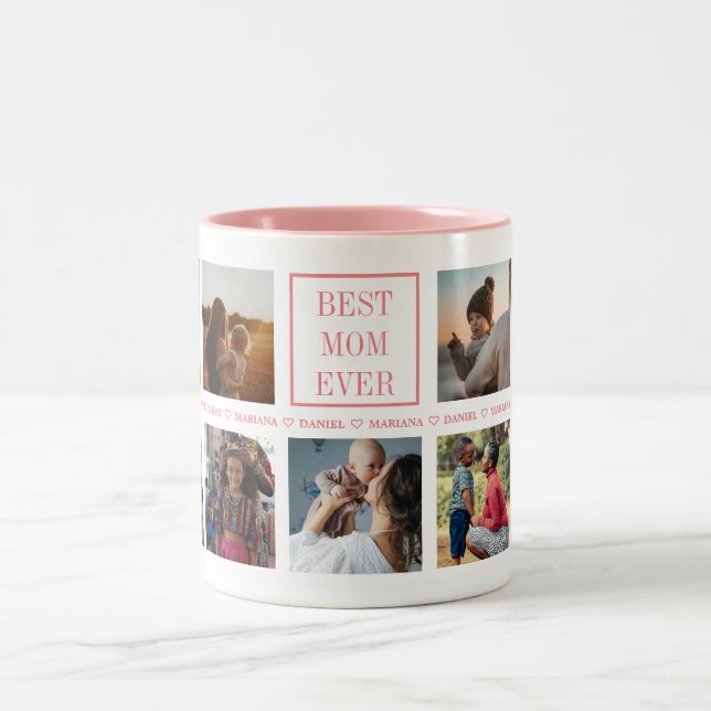 Caneca De Café Em Dois Tons Dia de as mães Personalizado (Centro)