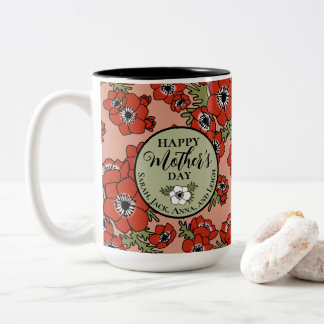 Caneca De Café Em Dois Tons Dia de as mães Personalizado