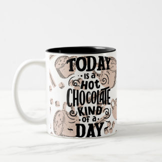 Caneca De Café Em Dois Tons Dia de Chocolate Quente