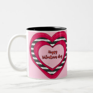 Caneca De Café Em Dois Tons Dia de os namorados