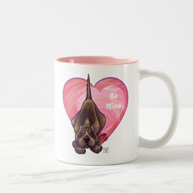 Caneca De Café Em Dois Tons Dia de os namorados de Cachorro (Direita)
