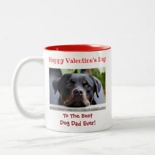 Caneca De Café Em Dois Tons Dia de os namorados Melhor Pai De Cães Foto De Pe