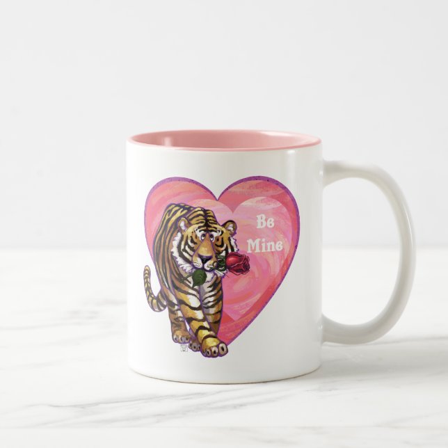 Caneca De Café Em Dois Tons Dia de os namorados Tiger (Direita)